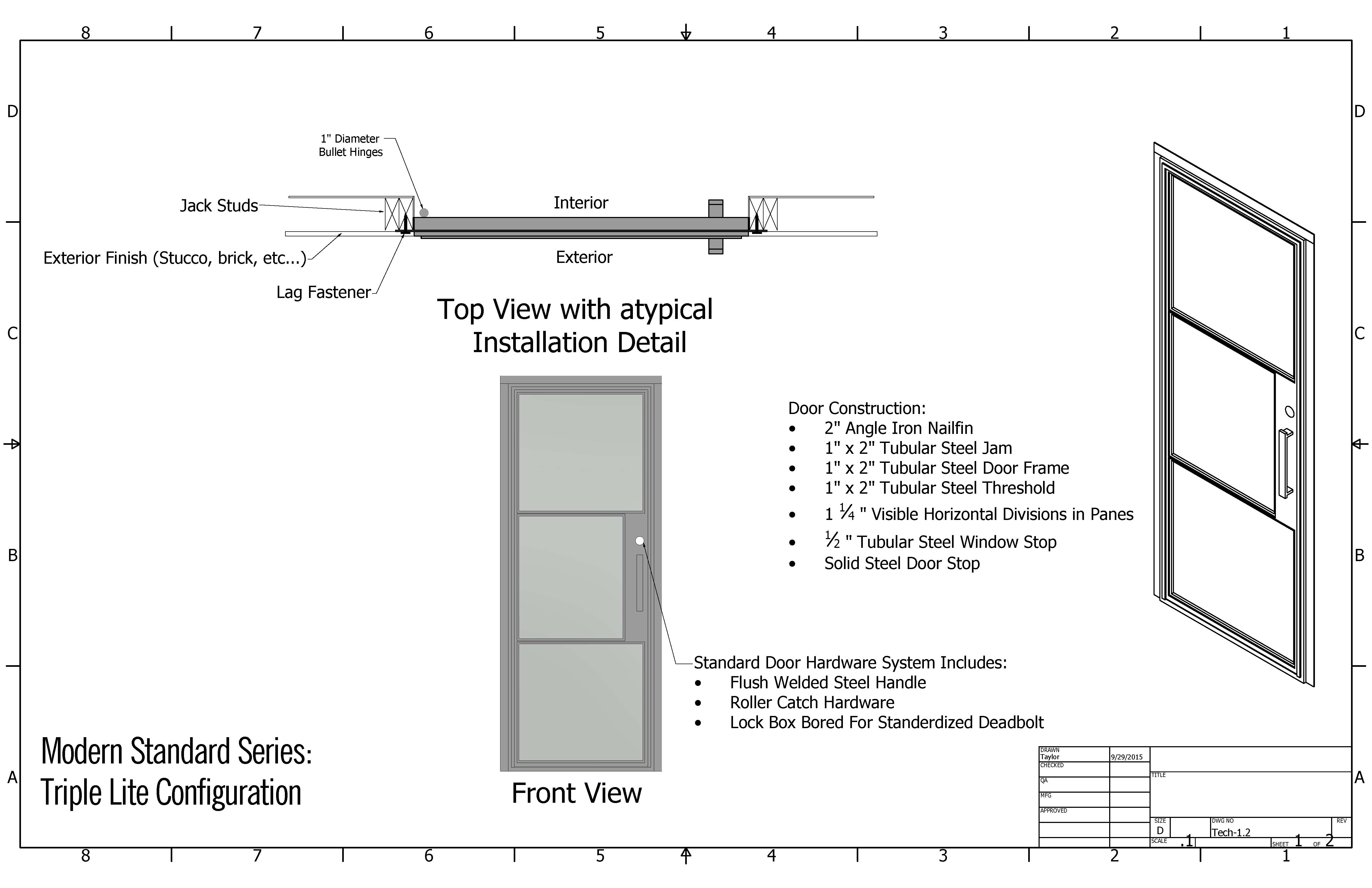 Iron Door Specifications Presidio Steel Doors Windows
